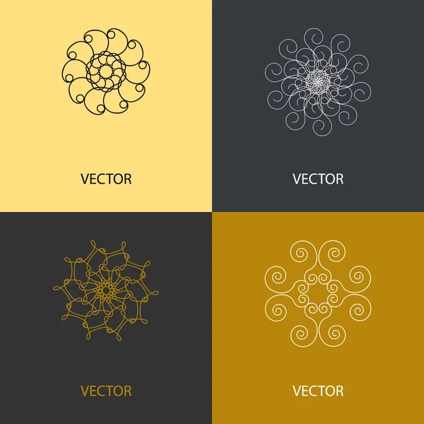 Collection of vector logo design templates — Stock Vector