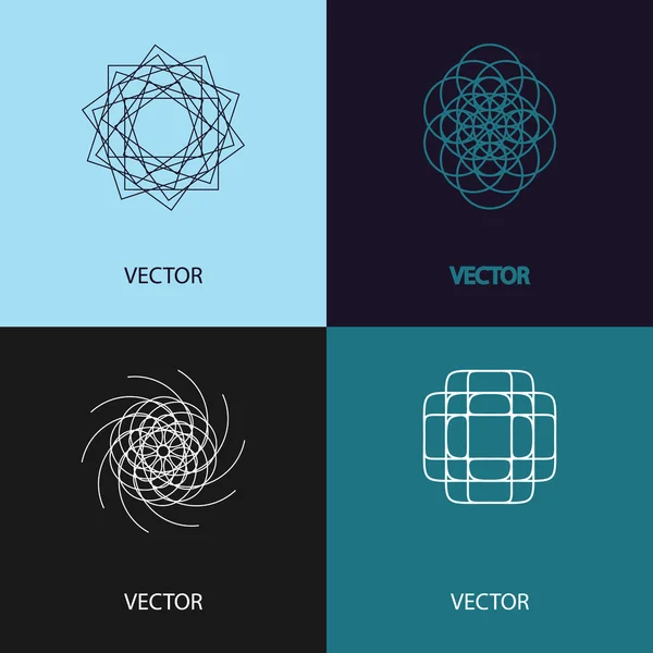 Colección de plantillas de diseño de logotipos vectoriales — Vector de stock