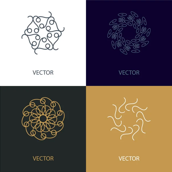 Colección de plantillas de diseño de logotipos vectoriales — Vector de stock