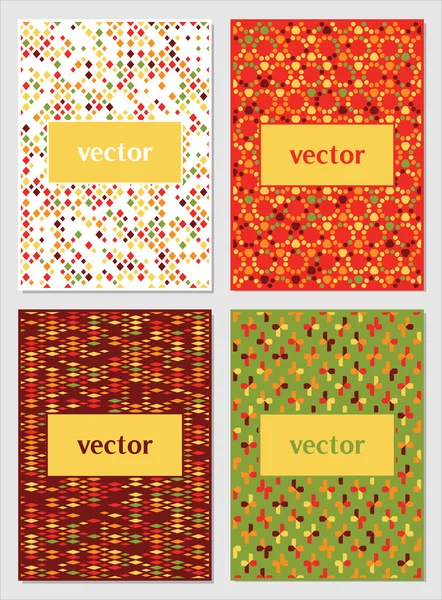 Conjunto vectorial de plantillas de diseño — Vector de stock