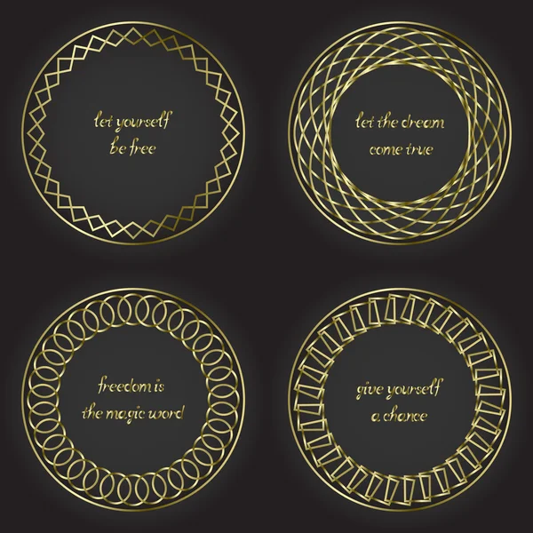 Yuvarlak dekoratif çerçeveseti