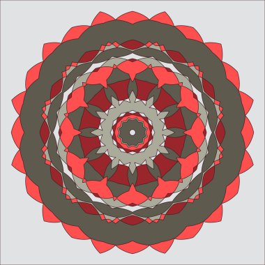 Yuvarlak dekoratif desen. Dantel daire tasarım şablonu. 