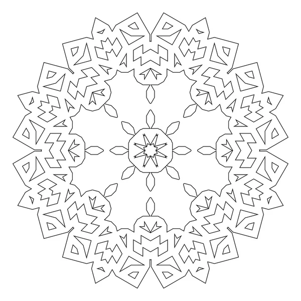 Yuvarlak dekoratif desen. Dantel daire tasarım şablonu. 