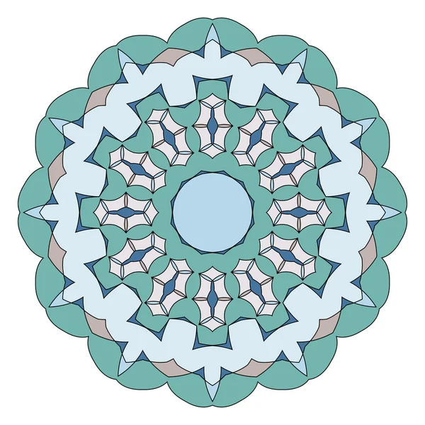 Patrón decorativo redondo. plantilla de diseño de círculo de encaje . — Archivo Imágenes Vectoriales