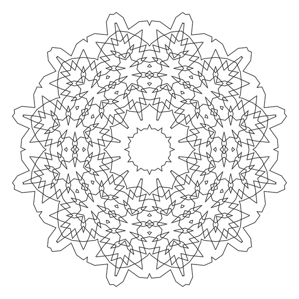 Ronde decoratieve geometrische patroon — Stockvector