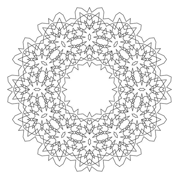 Runde dekorative geometrische Muster — Stockvektor