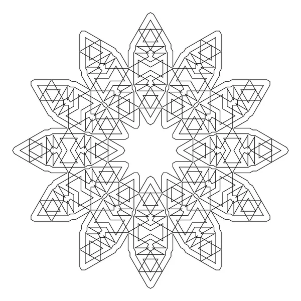 Yuvarlak dekoratif geometrik desen