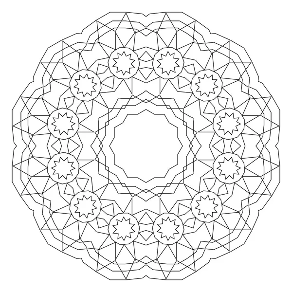 Yuvarlak dekoratif geometrik desen