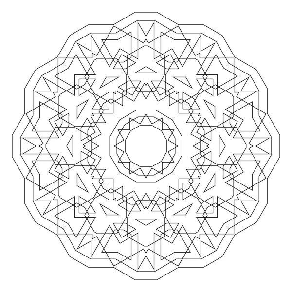 Yuvarlak dekoratif geometrik desen