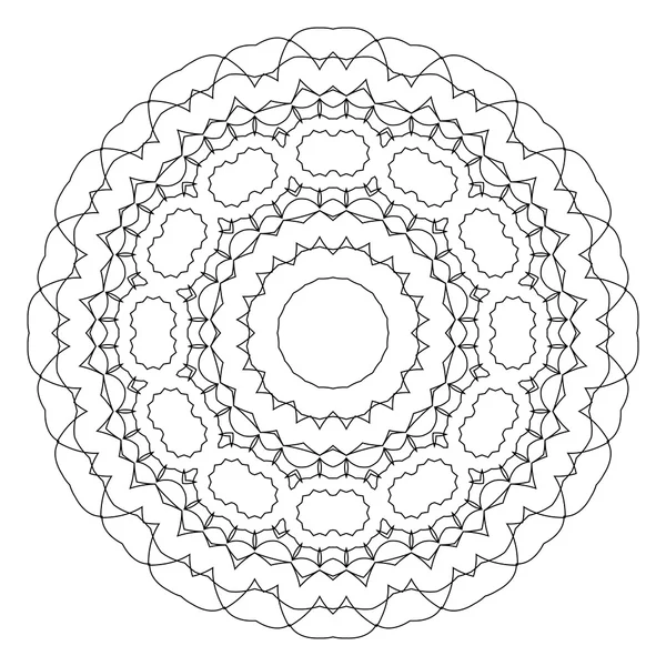 Ronde decoratieve geometrische patroon — Stockvector