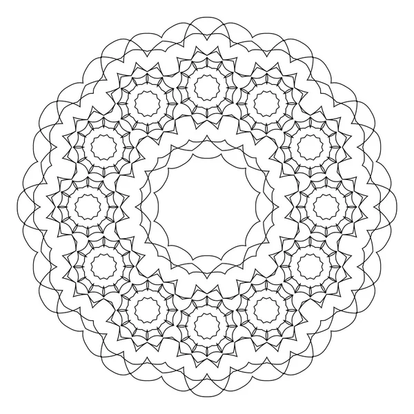 Kulaté dekorativní geometrický vzor — Stockový vektor