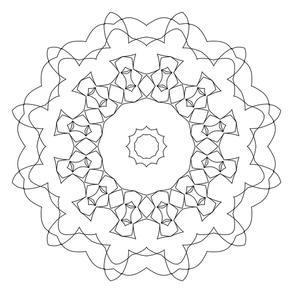 Круглий декоративний геометричний візерунок — стоковий вектор