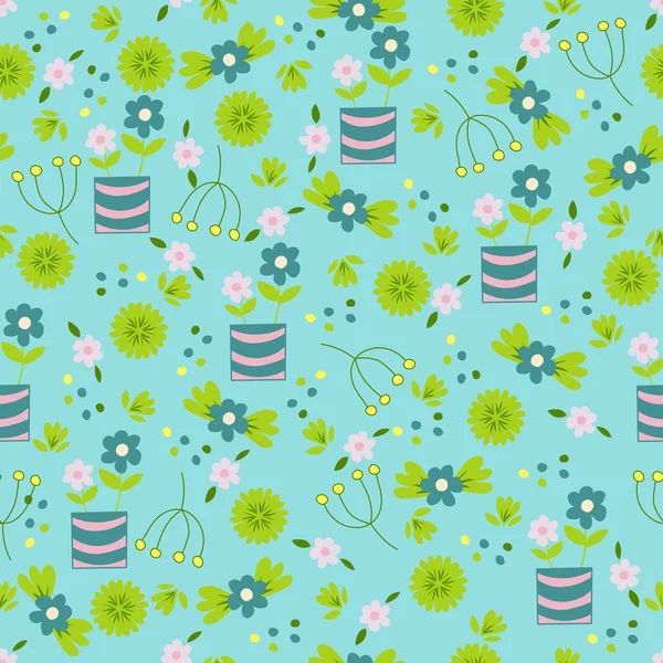 Seamless floral pattern — Stock Vector