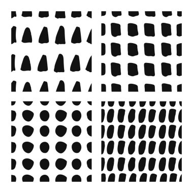 Elle çizilmiş sorunsuz desenleri kümesi