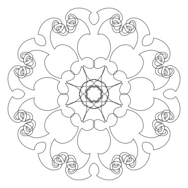 yuvarlak dekoratif desen