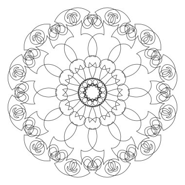 yuvarlak dekoratif desen