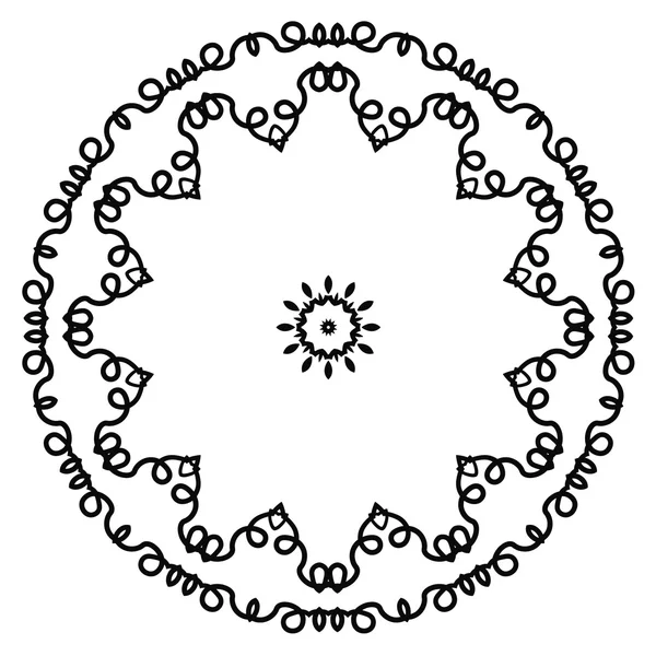 Круглый декоративный узор — стоковый вектор