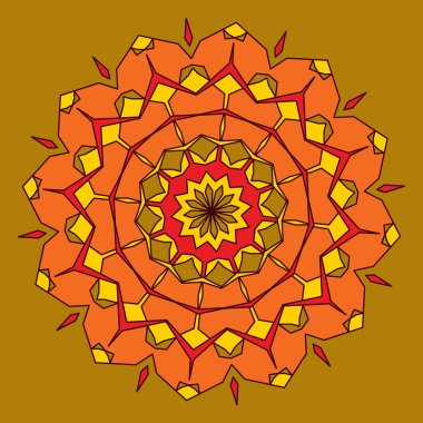 Yuvarlak dekoratif desen. Dantel daire tasarım şablonu. Soyut 