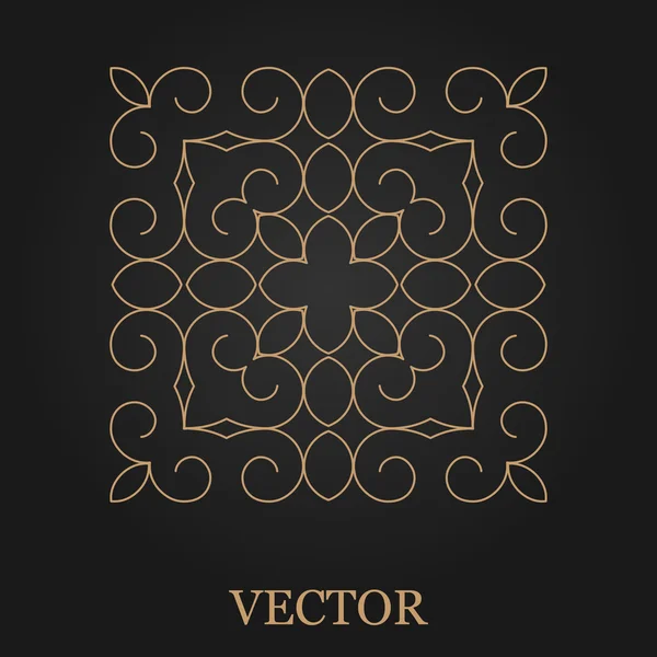 Logo tasarım şablonu, yaratıcı monogram, amblem, mono satırı dekoratif simgesi, vektör çizim soyut.