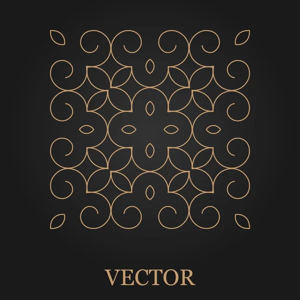 Logo tasarım şablonu, yaratıcı monogram, amblem, mono satırı dekoratif simgesi, vektör çizim soyut.