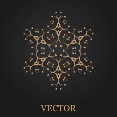 Logo tasarım şablonu, yaratıcı monogram, amblem, mono satırı dekoratif simgesi, vektör çizim soyut.