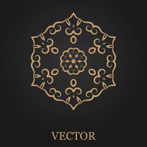 Logo tasarım şablonu, yaratıcı monogram, amblem, mono satırı dekoratif simgesi, vektör çizim soyut.