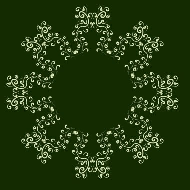 dantel yuvarlak süsleme