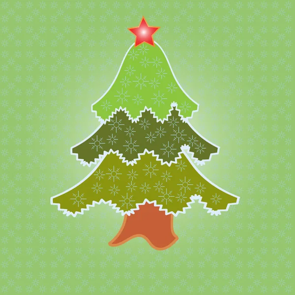 Arbre de Noël — Image vectorielle