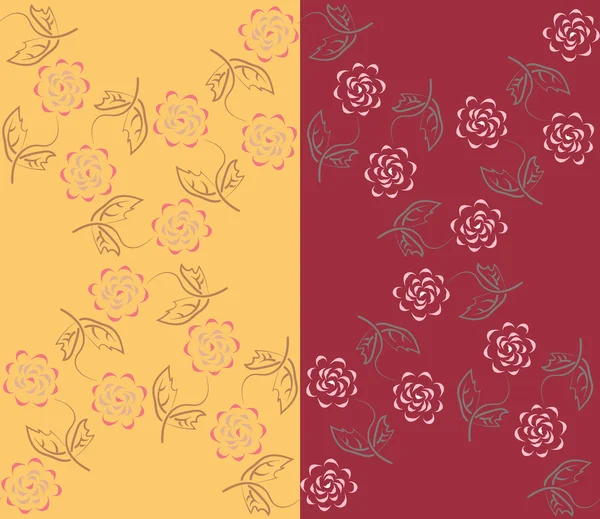 4 sorunsuz çiçek desenleri