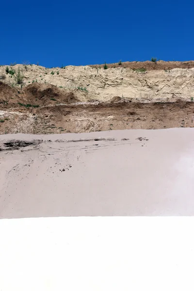 Différentes couleurs d'une plage de sable fin — Photo