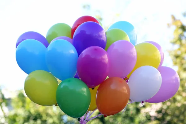 Großer Haufen bunter Luftballons — Stockfoto