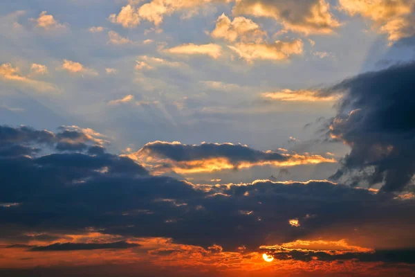 Bright sunny dawn in heaven — Stock Photo, Image