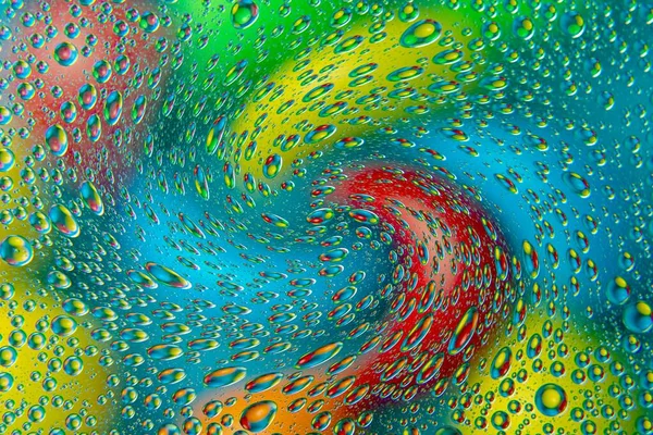 Abstracte Achtergrond Textuur Vorm Van Wazig Gedraaide Kleur Ronde Vlekken — Stockfoto