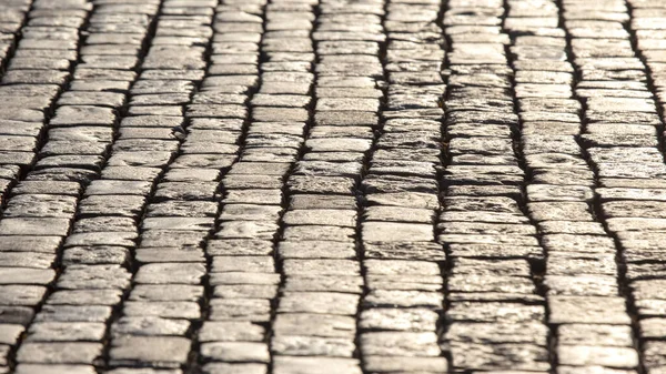 Pavement Close Sunlight Background Texture Street Stone — Stock Photo, Image