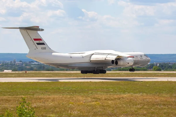 Харків Україна Серпня 2021 Прибуття Посадка Військового Транспортного Літака Впс — стокове фото