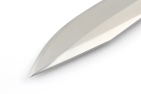 Beyaz zemin üzerinde bir bıçak bıçak — Stok fotoğraf