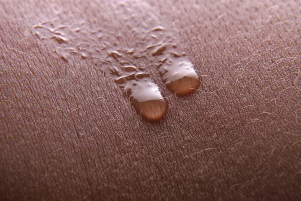 insan vücudu closeup su damlaları