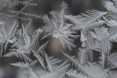 pencere camına benzersiz buz kalıpları