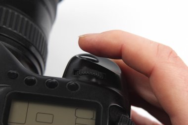 parmak olduğunu tetiği düğmedir dijital kamera yakın