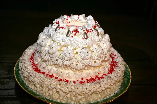 Beautiful cake for wedding closeup — Stock Photo, Image