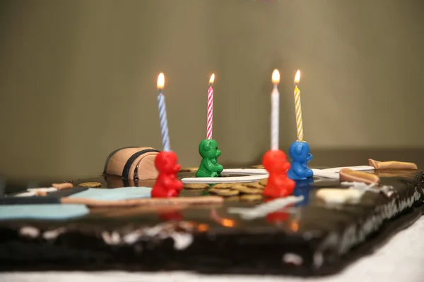 Bolo bonito para aniversário do bebê — Fotografia de Stock