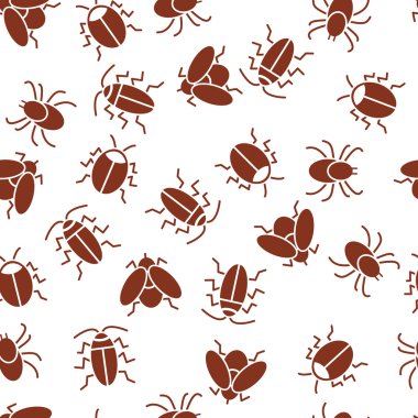 Böcek kesintisiz sorunsuz düz vektör desen