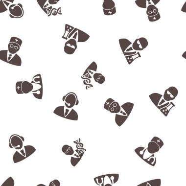 Sağlık işleri sorunsuz kesintisiz düz vektör desen