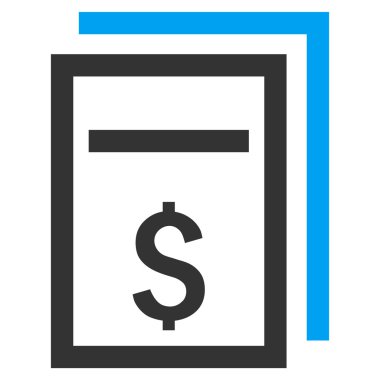 Fiyat kopyası düz vektör simgesi