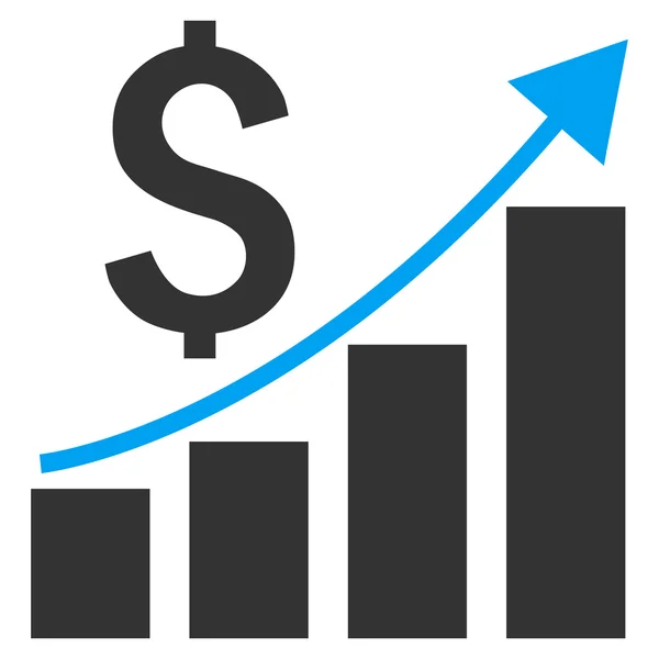 Relatório financeiro ícone vetor plana — Vetor de Stock