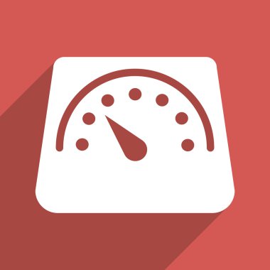 Kat kilo metre düz Longshadow kare simgesi