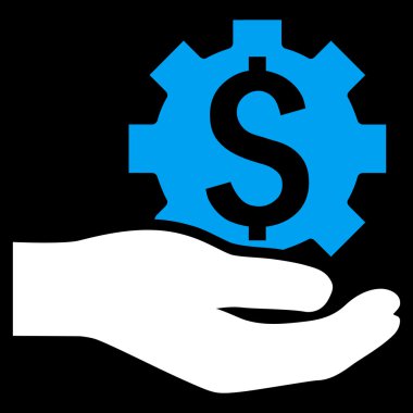 Endüstriyel hizmet düz vektör simgesi