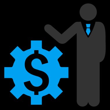 İşadamı seçenekleri düz vektör simgesi