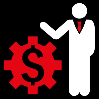 İşadamı seçenekleri düz vektör simgesi