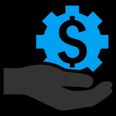 Endüstriyel hizmet düz vektör simgesi